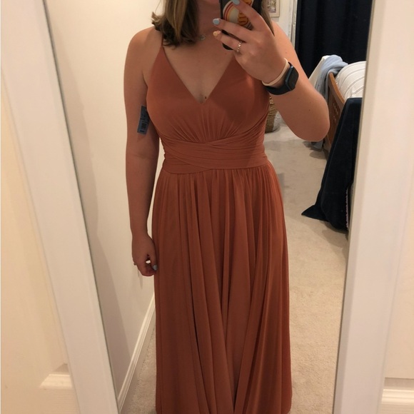 terracotta bridesmaid dresses david's bridal Orange Bridesmaid Dresses